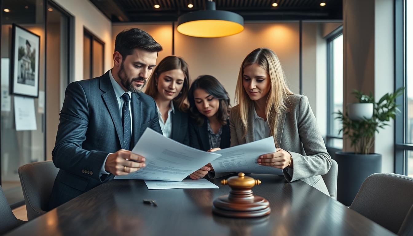 Business agreement signing